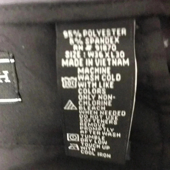 PEBBLE BEACH PERFORMANCE MENS SIZE 24x 30 PANTS GRAY POLYESTER SPANDEX… - Picture 10 of 11